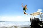 Boating Stock Photo