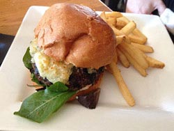Burger at The Crooked Spoon